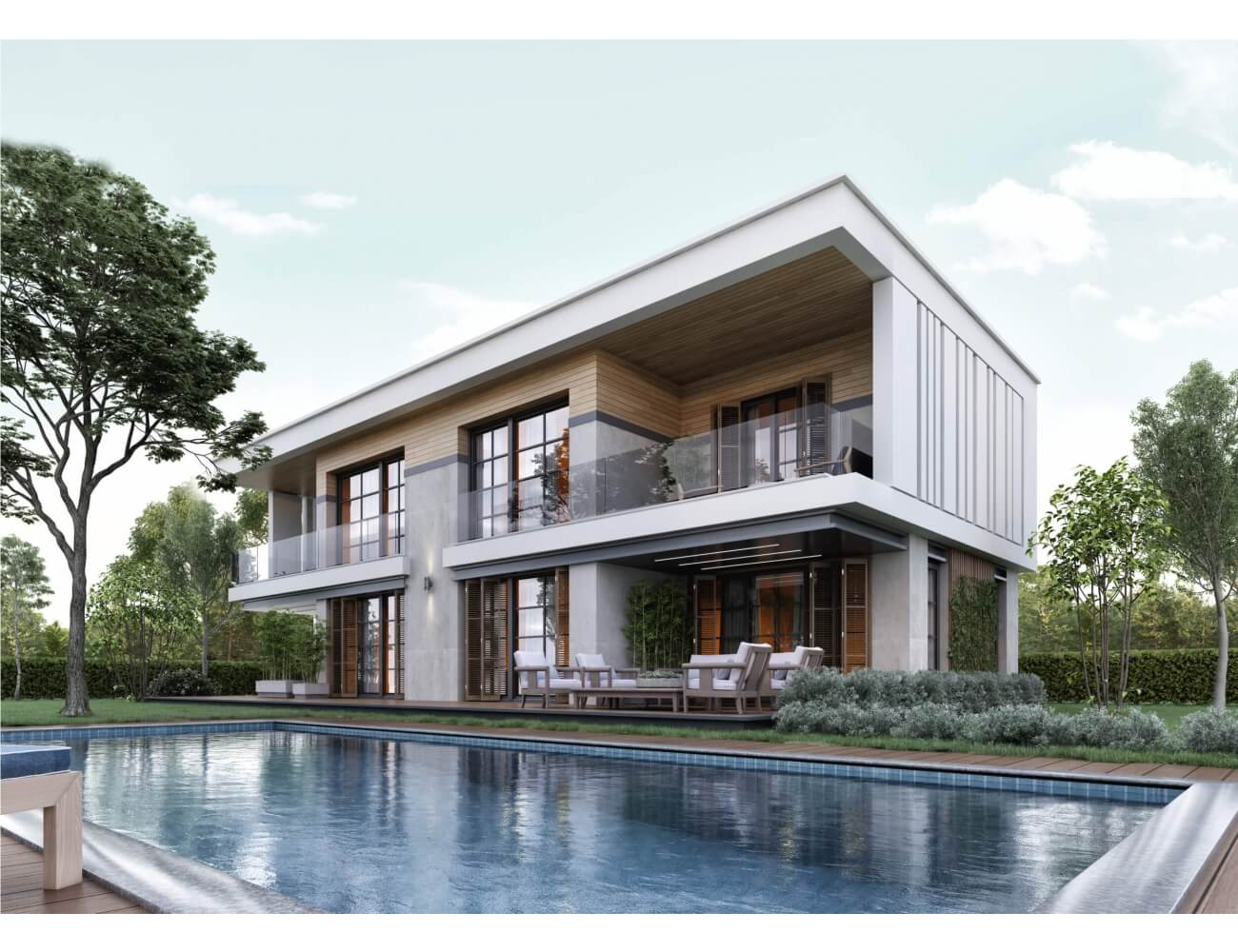 Project Location :  Dibektaş, Sapanca
Project Type :  Two Private Villas
Total Land :  3,250m2
Total Construction Area :  700m2
Project Completion :  2021